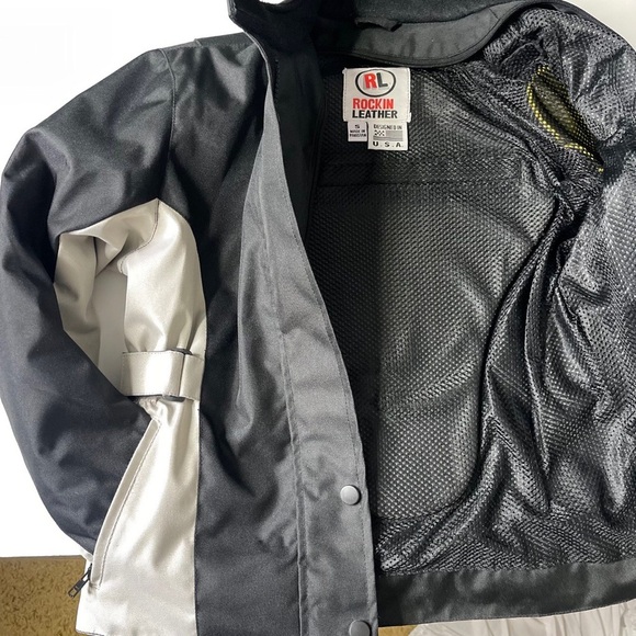 Women's All-Season Biker Jacket, Armored,Waterproof, Air Vent Zippers, Small - Picture 7 of 9